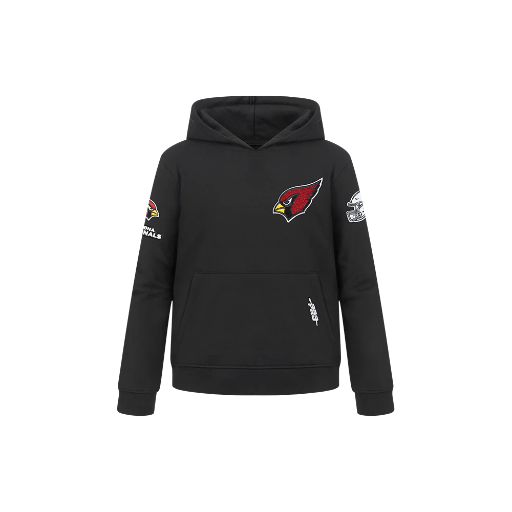 NFL ARIZONA CARDINALS CLASSIC LITTLE BOYS FLEECE PULLOVER HOODIE (BLACK) - Image 3
