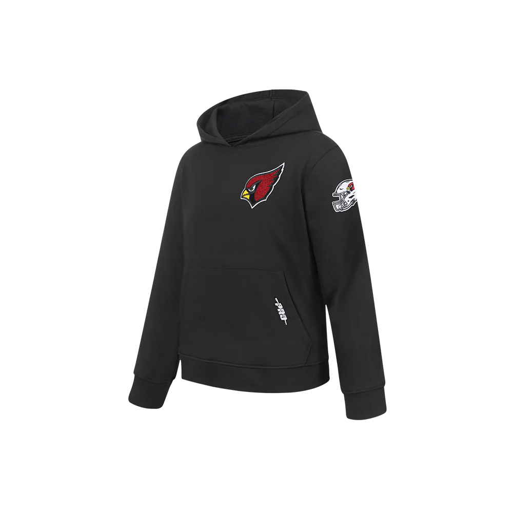 NFL ARIZONA CARDINALS CLASSIC LITTLE BOYS FLEECE PULLOVER HOODIE (BLACK) - Image 4