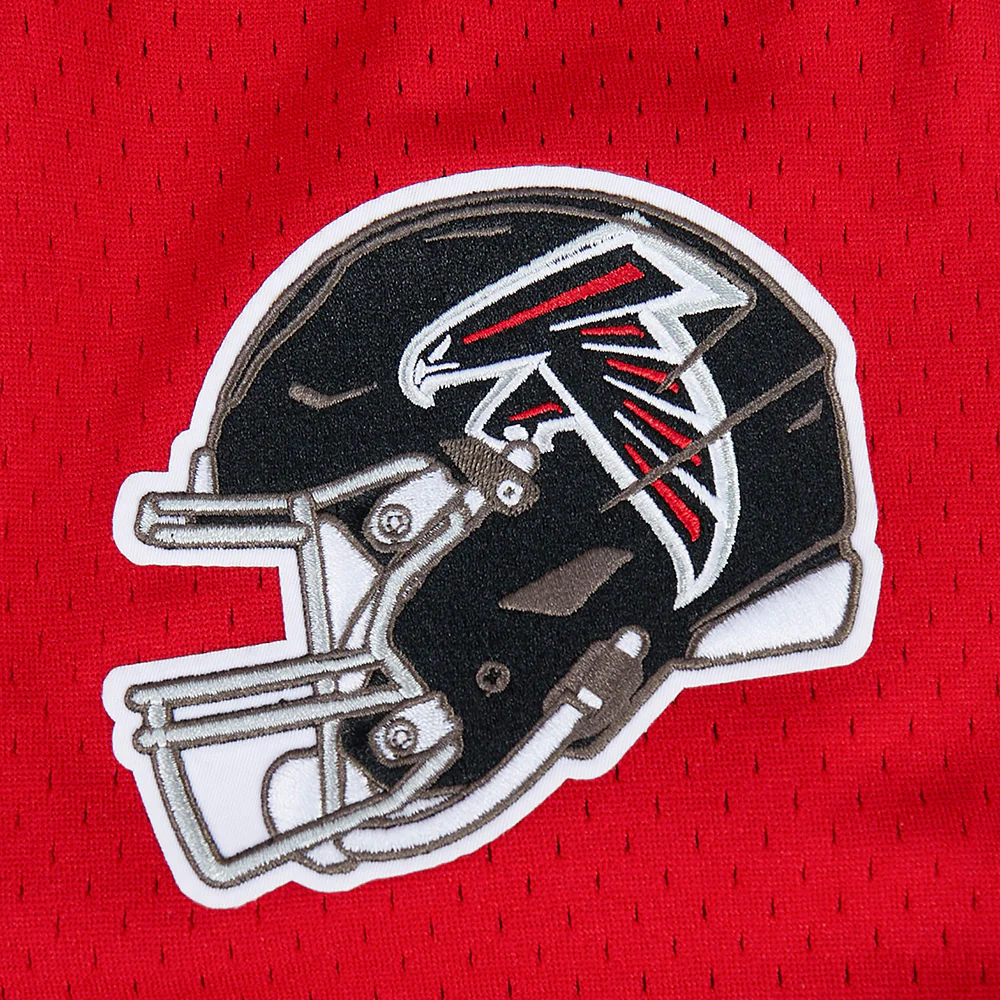 NFL ATLANTA FALCONS CLASSIC MESH BUTTON DOWN SHIRT (RED/BLACK) - Image 14