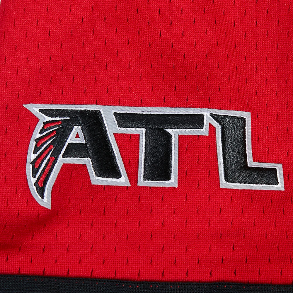 NFL ATLANTA FALCONS CLASSIC MESH BUTTON DOWN SHIRT (RED/BLACK) - Image 18