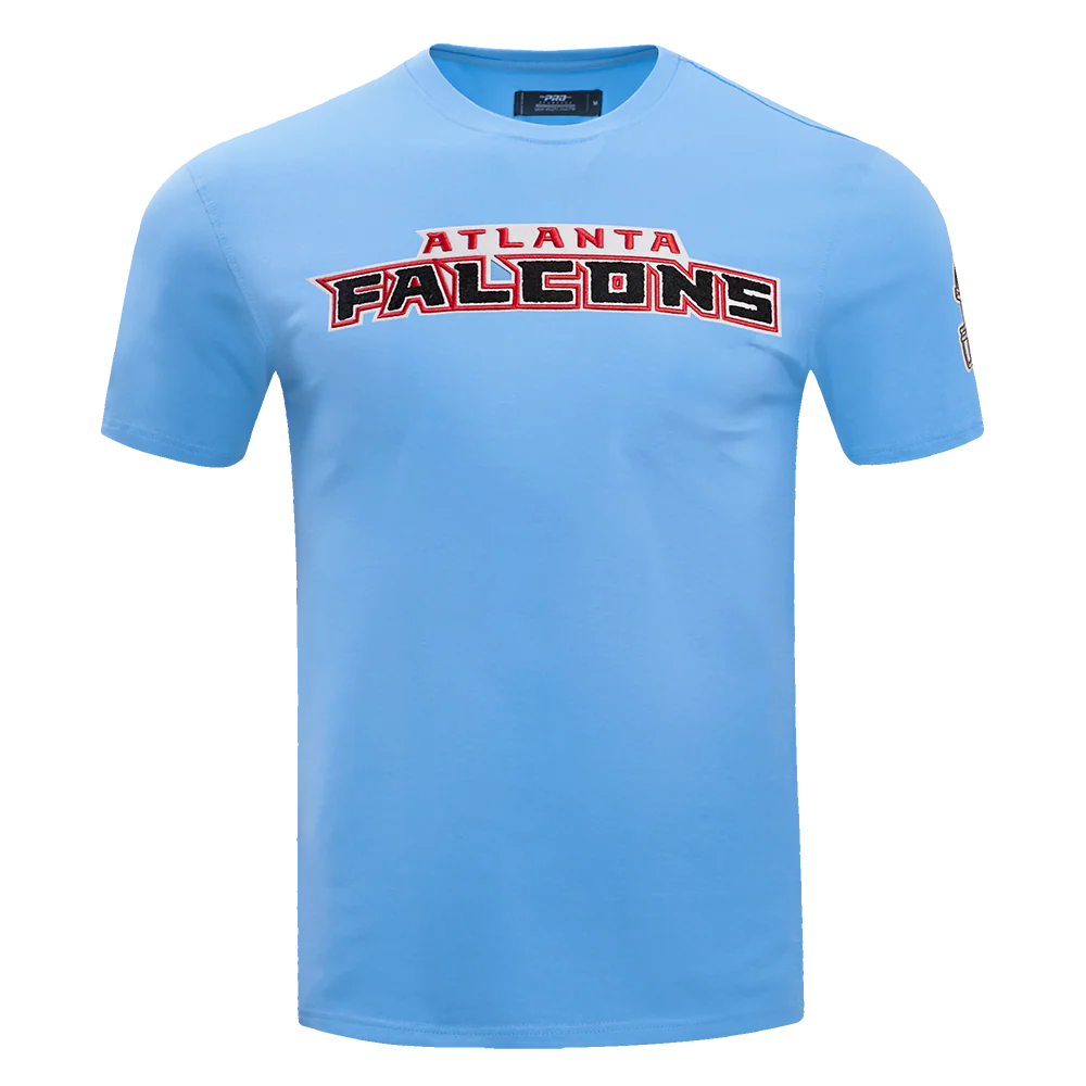 NFL ATLANTA  FALCONS CLASSIC CHENILLE SINGLE JERSEY TEE (UNIVERSITY BLUE)