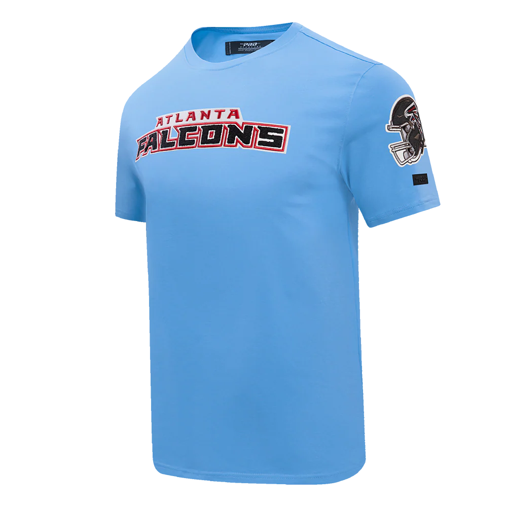 NFL ATLANTA  FALCONS CLASSIC CHENILLE SINGLE JERSEY TEE (UNIVERSITY BLUE) - Image 2