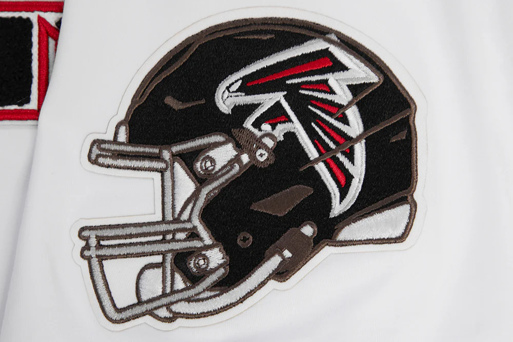 NFL ATLANTA  FALCONS CLASSIC CHENILLE SINGLE JERSEY TEE (WHITE) - Image 7