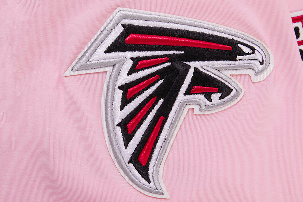 NFL ATLANTA  FALCONS CLASSIC CHENILLE DOUBLE KNIT TEE (PINK) - Image 6