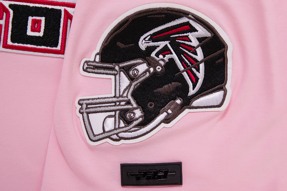 NFL ATLANTA  FALCONS CLASSIC CHENILLE DOUBLE KNIT TEE (PINK) - Image 7