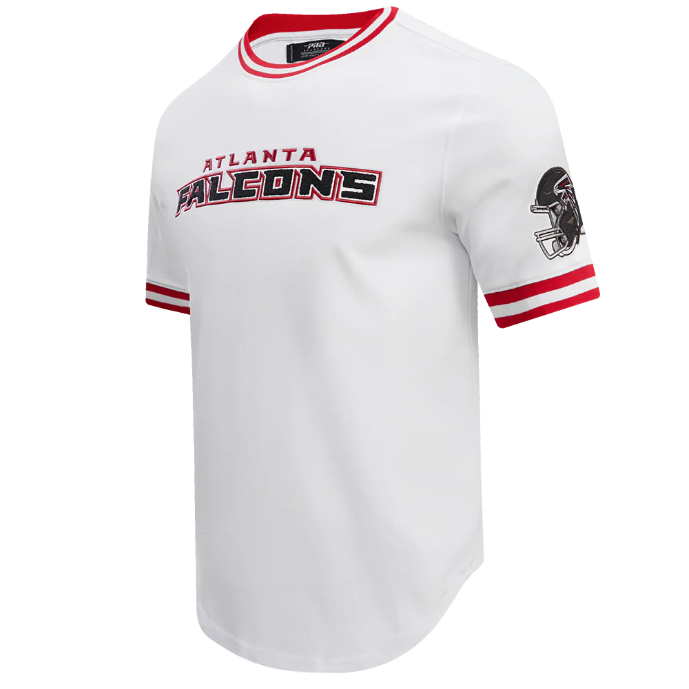 NFL ATLANTA FALCONS CLASSIC CHENILLE DOUBLE KNIT TEE (WHITE) - Image 2