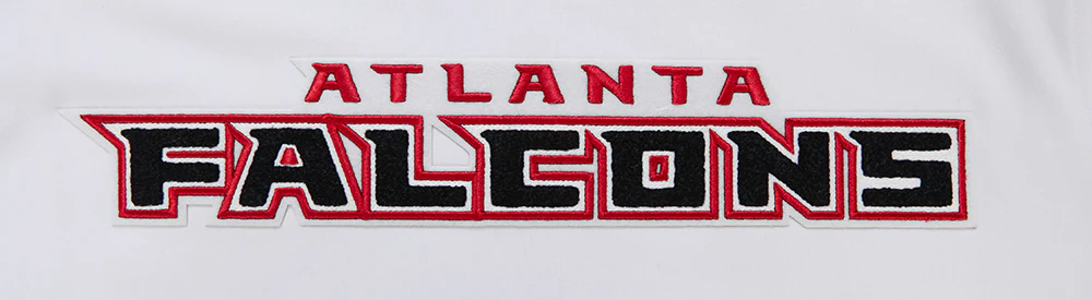 NFL ATLANTA FALCONS CLASSIC CHENILLE DOUBLE KNIT TEE (WHITE) - Image 5