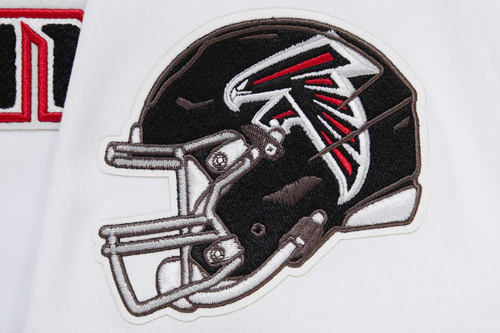 NFL ATLANTA FALCONS CLASSIC CHENILLE DOUBLE KNIT TEE (WHITE) - Image 7