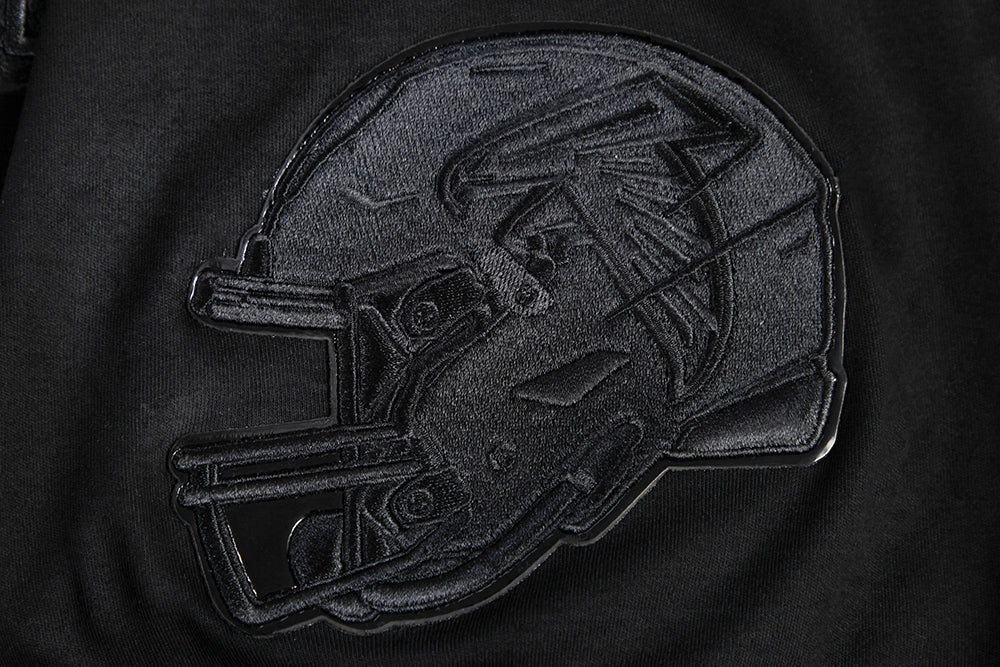 NFL ATLANTA FALCONS TRIPLE BLACK MEN'S TEE (TRIPLE BLACK) - Image 7