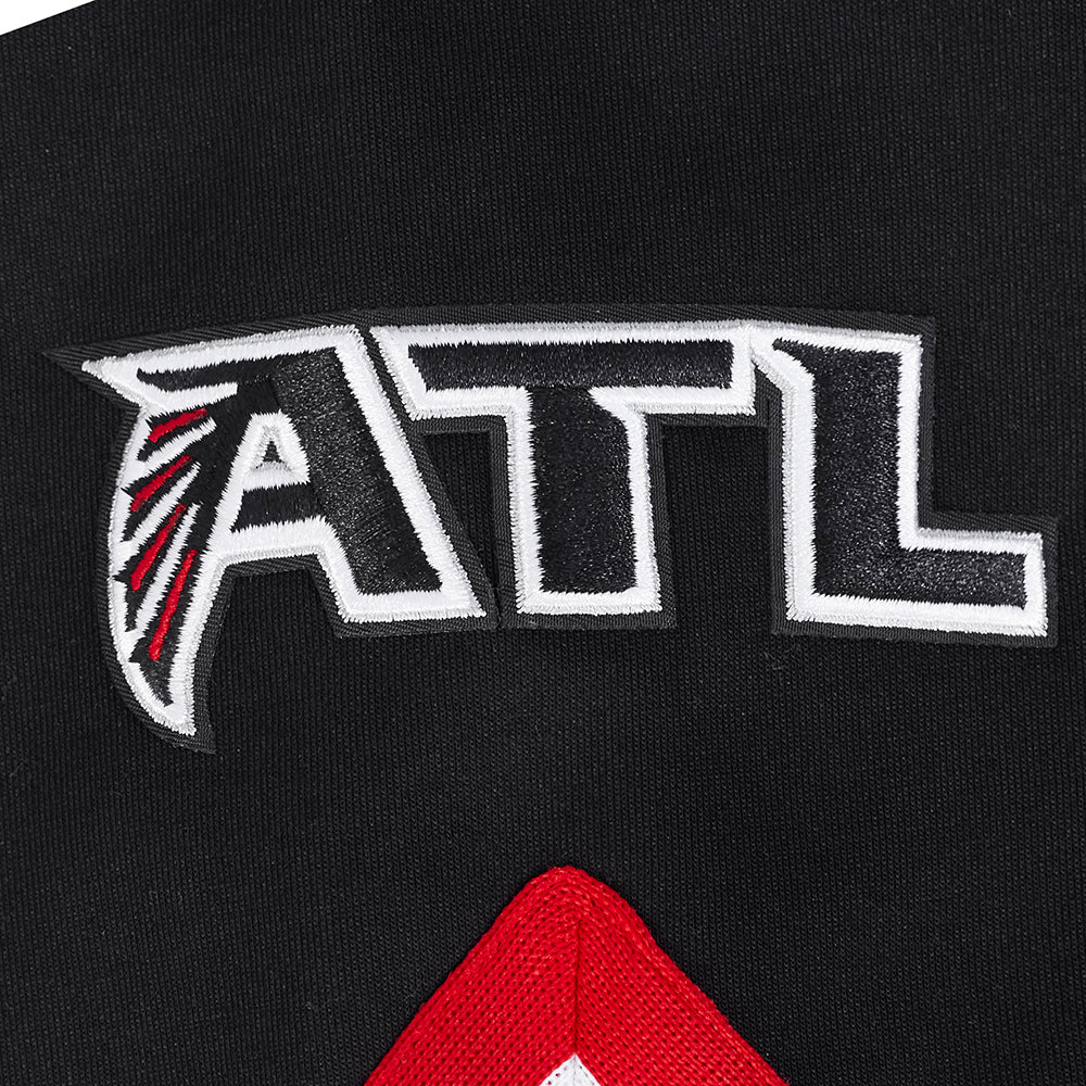 NFL ATLANTA FALCONS BIJAN ROBINSON #7 CLASSIC MEN'S WARM UP JACKET (BLACK/RED) - Image 5