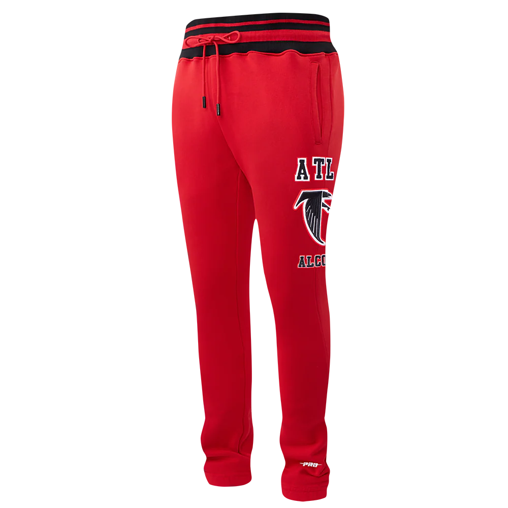 NFL ATLANTA FALCONS RETRO CLASSIC MEN'S SWEATPANT (RED/BLACK) - Image 4