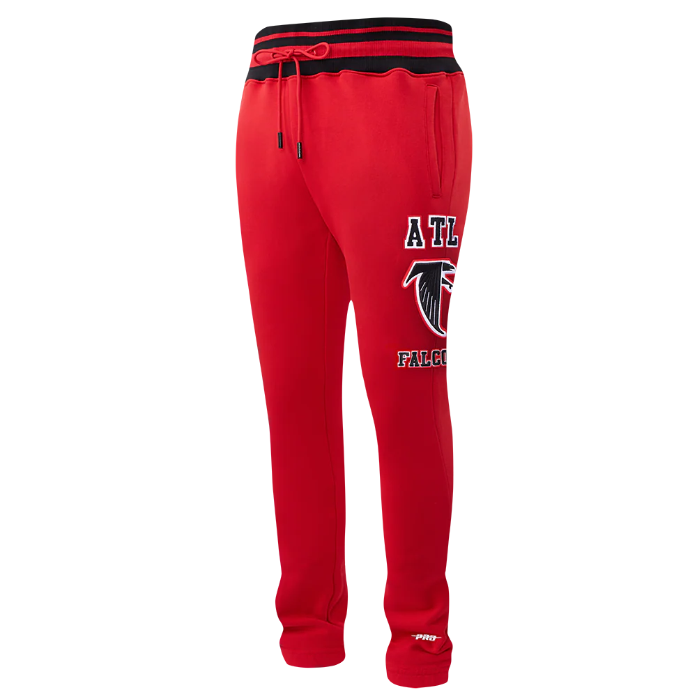 NFL ATLANTA FALCONS RETRO CLASSIC MEN'S SWEATPANT (RED/BLACK) - Image 7