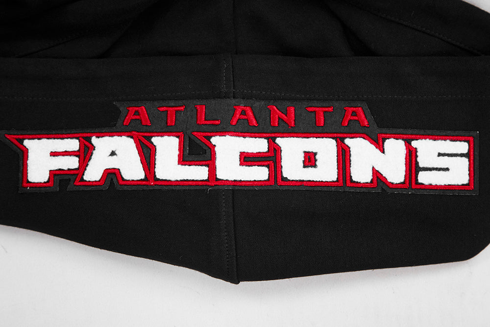 NFL ATLANTA FALCONS CLASSIC CHENILLE MEN'S PULLOVER HOODIE (BLACK) - Image 5