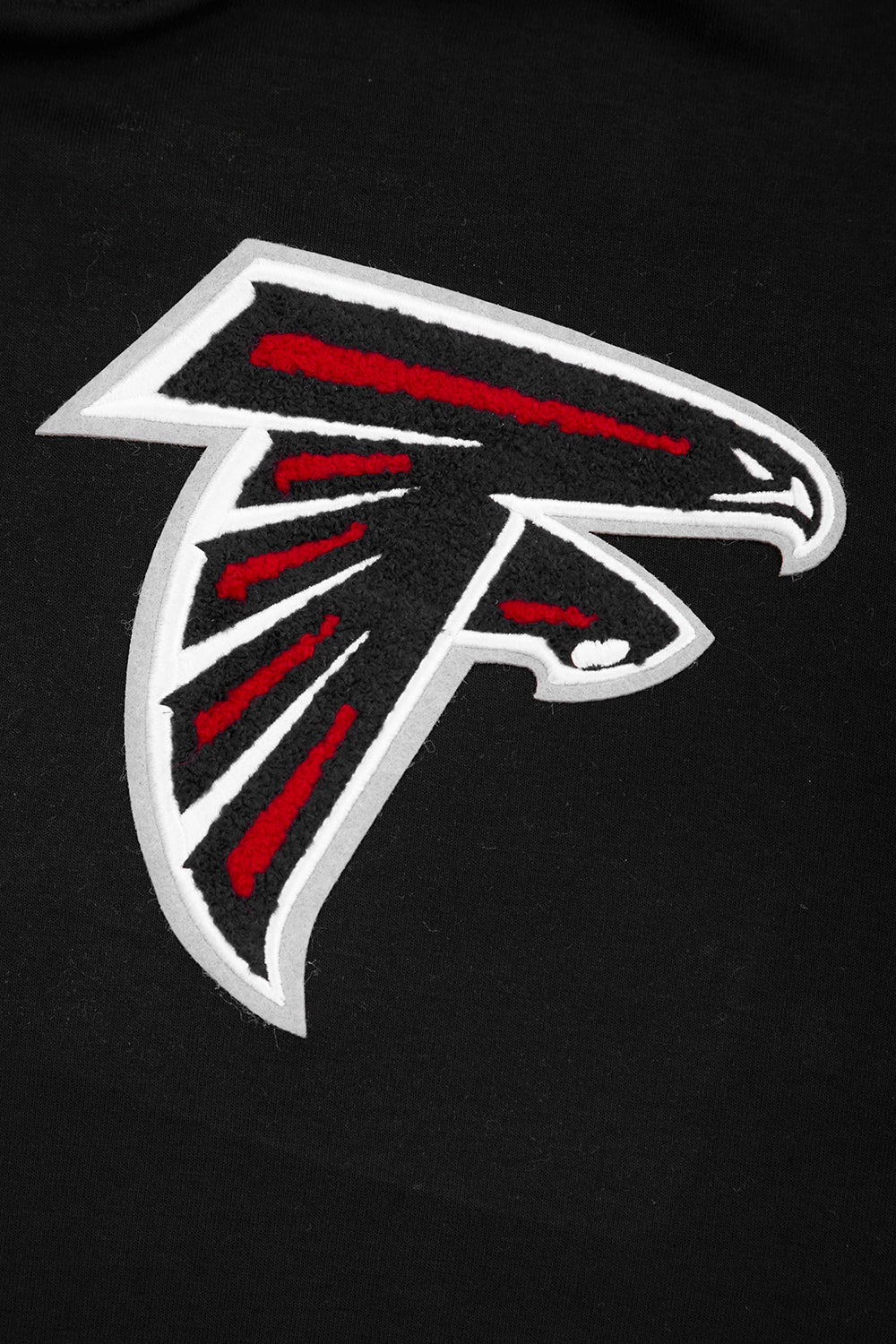 NFL ATLANTA FALCONS CLASSIC CHENILLE MEN'S PULLOVER HOODIE (BLACK) - Image 7