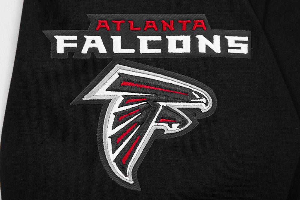 NFL ATLANTA FALCONS CLASSIC CHENILLE MEN'S PULLOVER HOODIE (BLACK) - Image 8