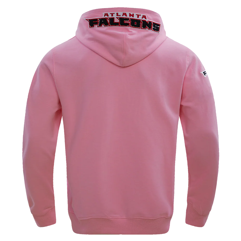NFL ATLANTA FALCONS CLASSIC CHENILLE DOUBLE KNIT PULLOVER HOODIE (PINK) - Image 4