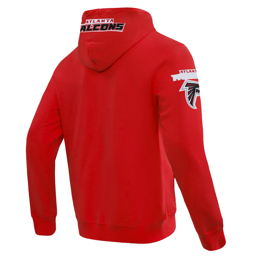 NFL ATLANTA FALCONS CLASSIC CHENILLE ZIP HOODIE (RED) - Image 4