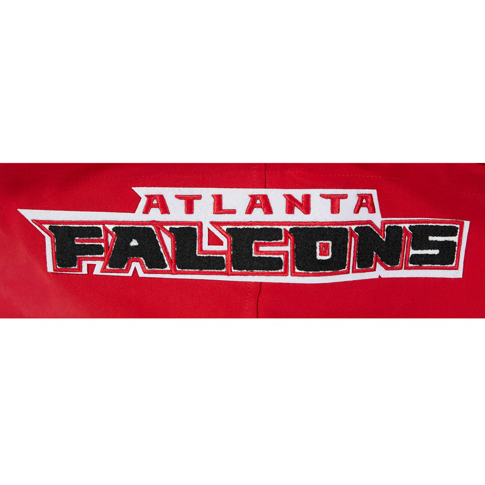 NFL ATLANTA FALCONS CLASSIC CHENILLE ZIP HOODIE (RED) - Image 5