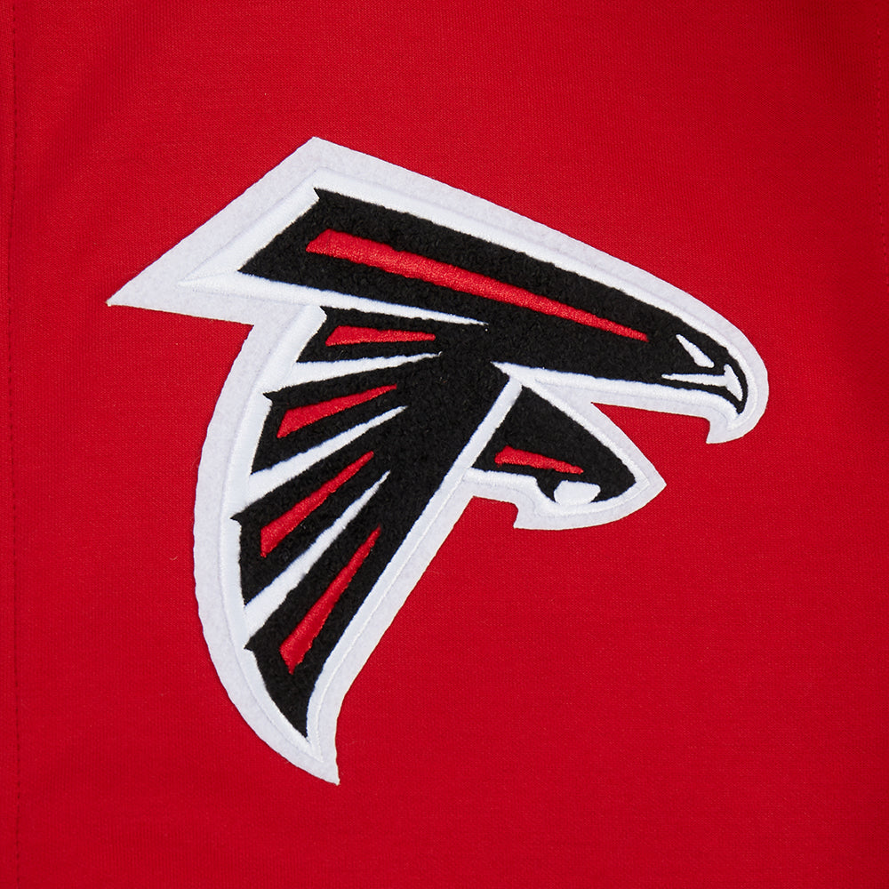NFL ATLANTA FALCONS CLASSIC CHENILLE ZIP HOODIE (RED) - Image 6