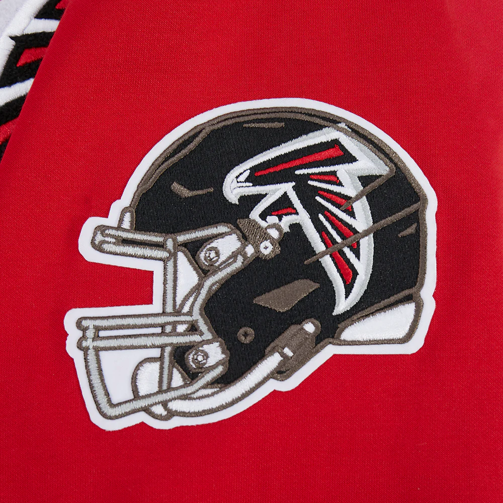 NFL ATLANTA FALCONS CLASSIC CHENILLE ZIP HOODIE (RED) - Image 7