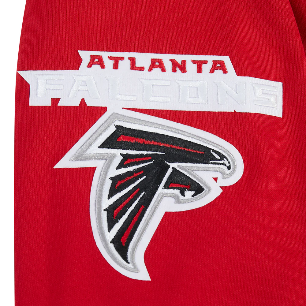 NFL ATLANTA FALCONS CLASSIC CHENILLE ZIP HOODIE (RED) - Image 8