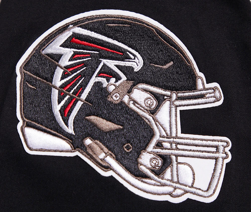 NFL ATLANTA FALCONS BIJAN ROBINSON #7 MEN'S DOUBLE KNIT PULLOVER HOODIE (BLACK) - Image 6