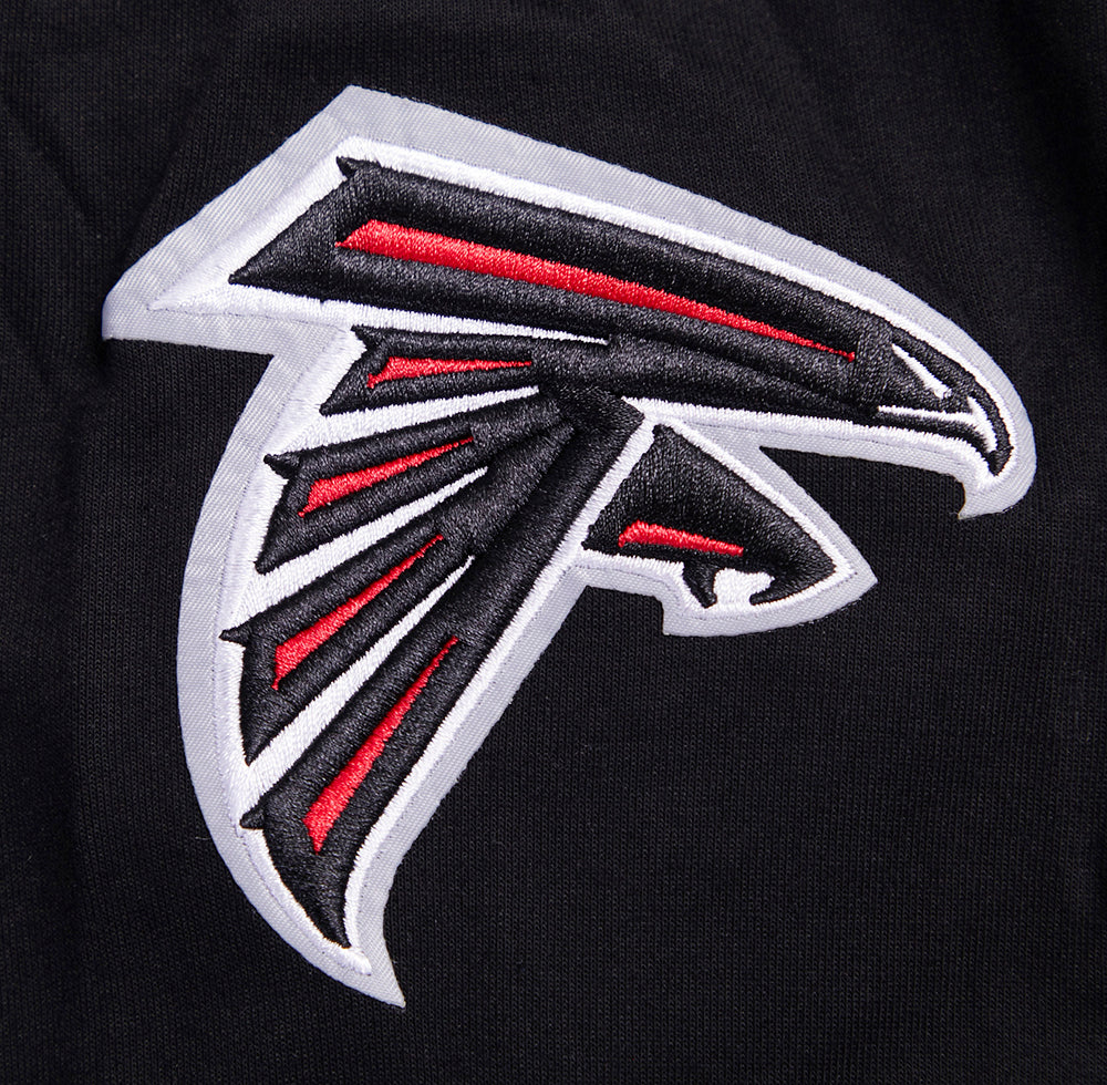 NFL ATLANTA FALCONS BIJAN ROBINSON #7 MEN'S DOUBLE KNIT PULLOVER HOODIE (BLACK) - Image 7