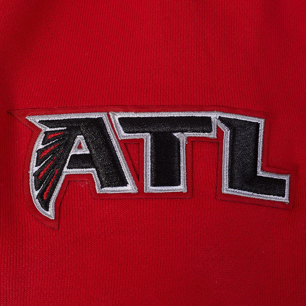 NFL ATLANTA FALCONS MASHUP MEN'S RIB CREWNECK (RED/BLACK) - Image 9