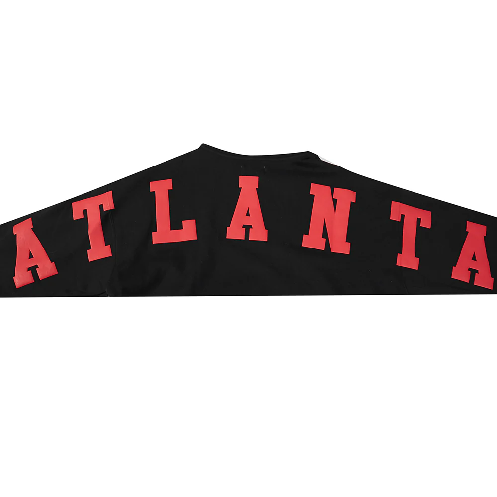 NFL ATLANTA FALCONS WINGSPAN MEN'S DROP SHOULDER FLC PO HOODIE (BLACK) - Image 10