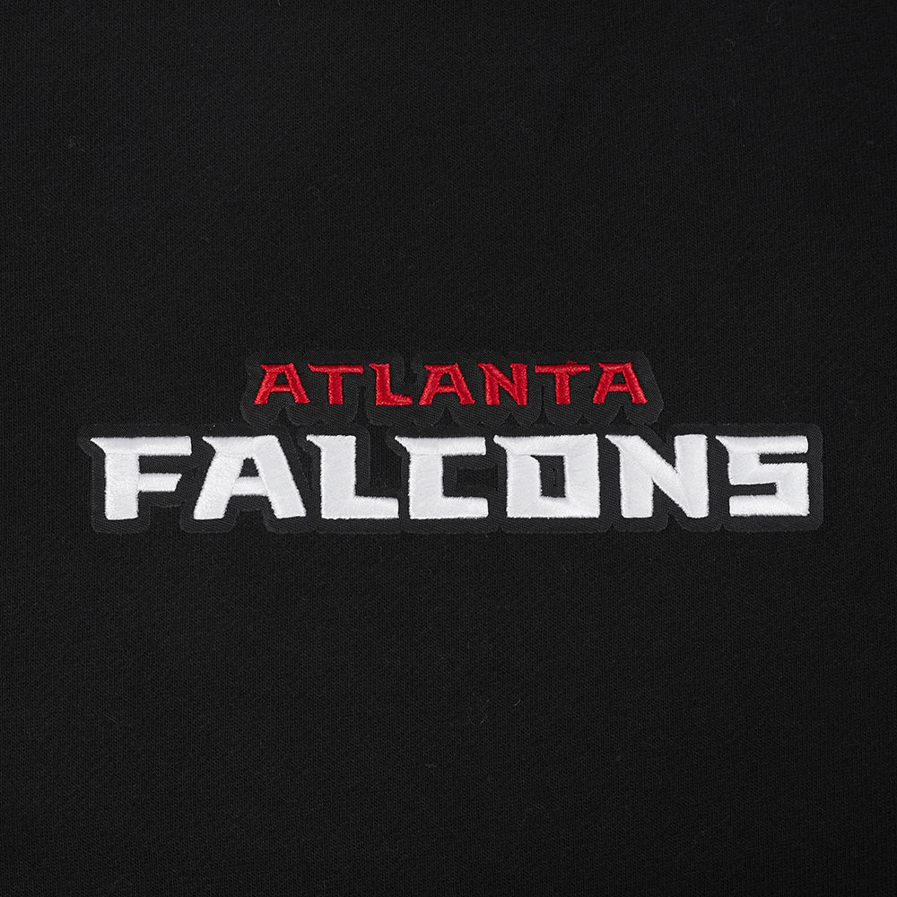 NFL ATLANTA FALCONS WINGSPAN MEN'S DROP SHOULDER FLC CREWNECK (BLACK) - Image 10
