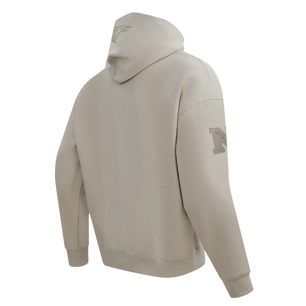 NFL ATLANTA FALCONS NEUTRAL MEN'S DROP SHOULDER FLC PO HOODIE (TAUPE) - Image 4