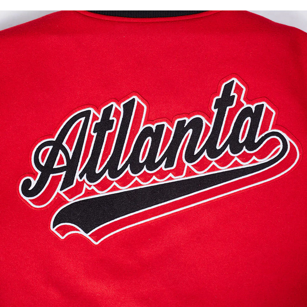 NFL ATLANTA FALCONS SCRIPT TAIL MEN'S RIB WOOL VARSITY (RED/BLACK) - Image 11