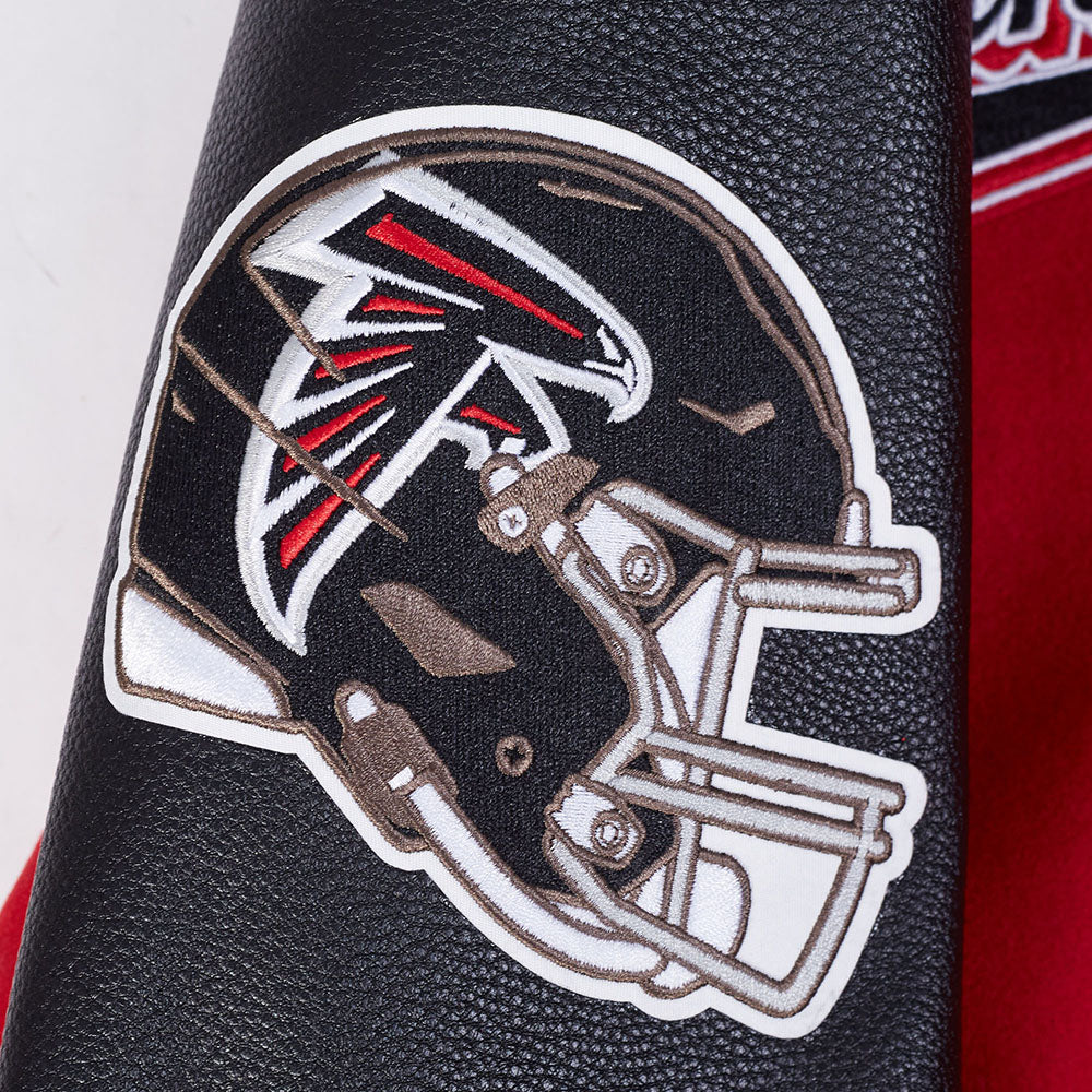 NFL ATLANTA FALCONS SCRIPT TAIL MEN'S RIB WOOL VARSITY (RED/BLACK) - Image 17