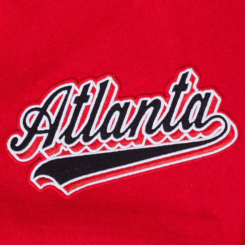 NFL ATLANTA FALCONS SCRIPT TAIL MEN'S RIB WOOL VARSITY (RED/BLACK) - Image 18