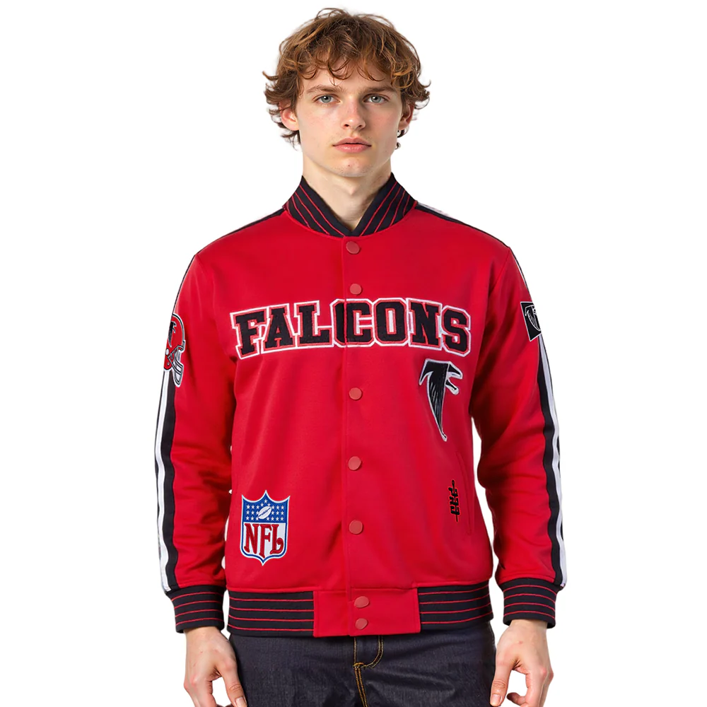 NFL ATLANTA FALCONS PRO GAME DAY MEN'S RETRO JACKET (RED/BLACK/WHITE) - Image 12