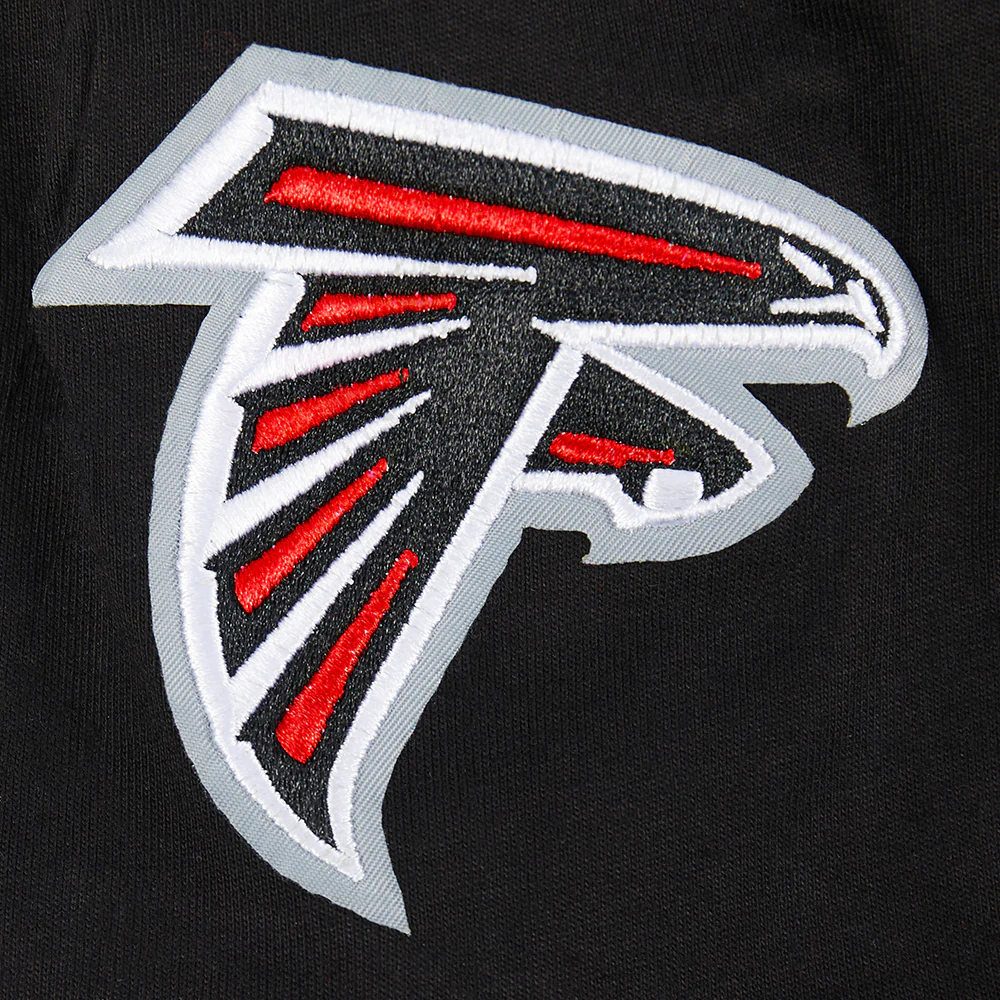 NFL ATLANTA FALCONS CLASSIC BIG BOYS SHORT SLEEVE STRIPED RIB TEE (BLACK/RED) - Image 7