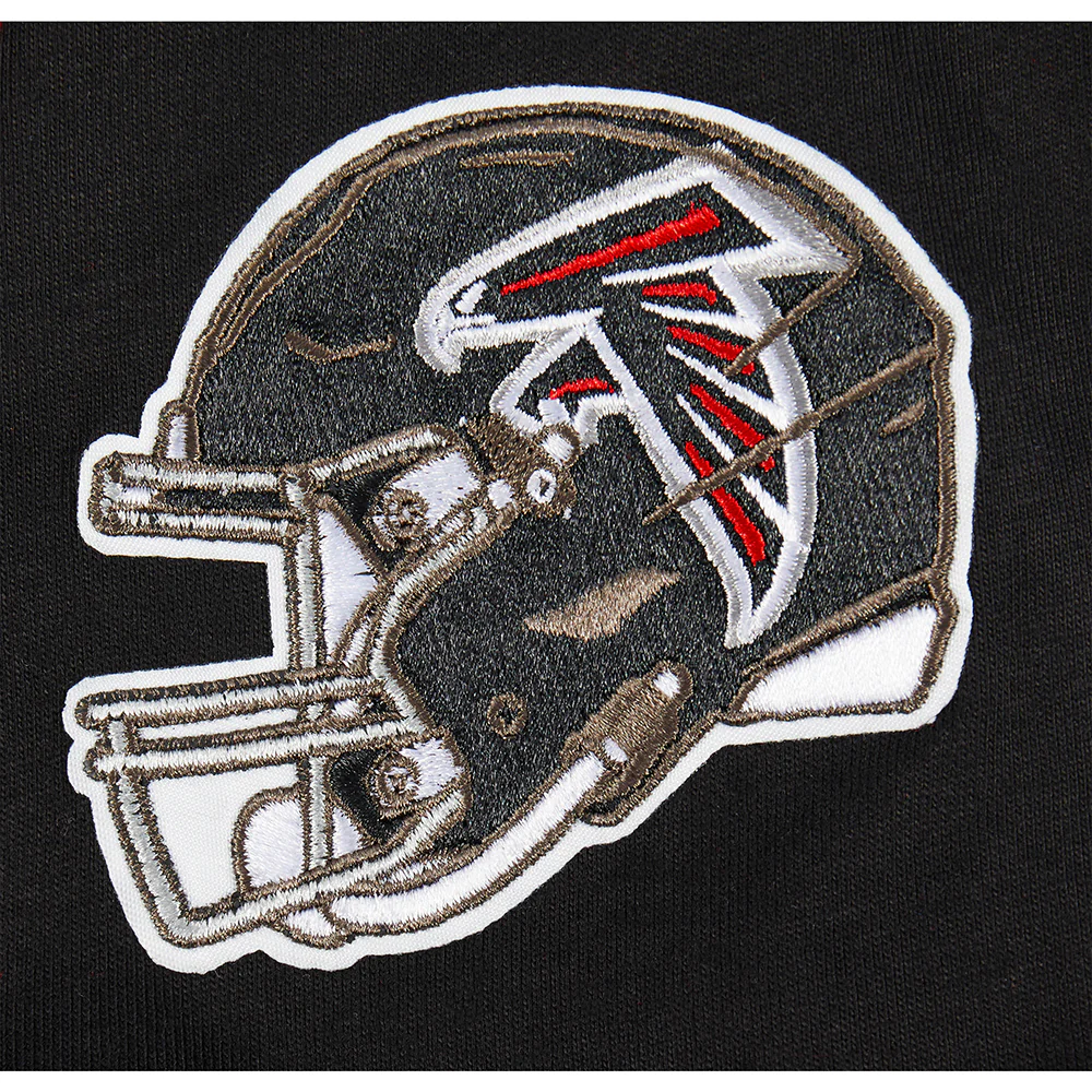 NFL ATLANTA FALCONS CLASSIC BIG BOYS SHORT SLEEVE STRIPED RIB TEE (BLACK/RED) - Image 9