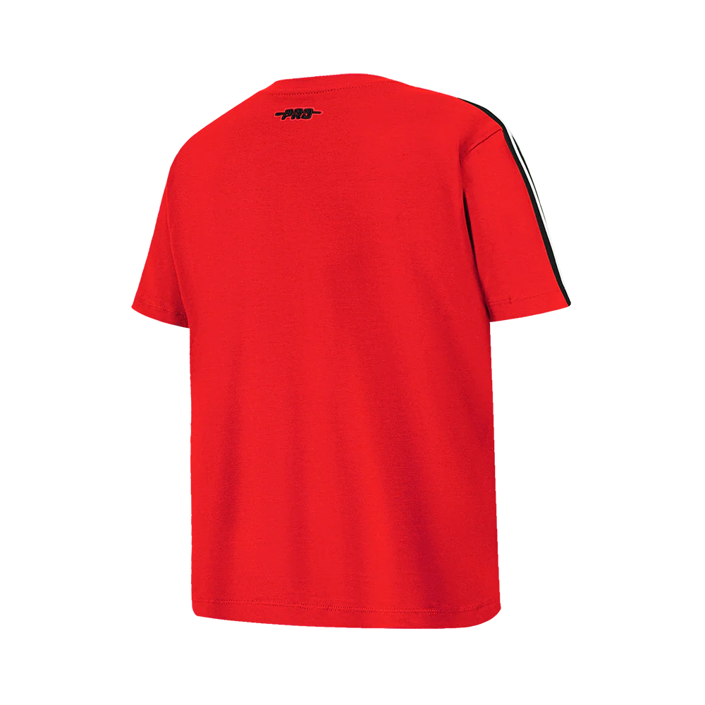 NFL ATLANTA FALCONS RETRO CLASSIC SINGLE JERSEY BIG BOYS SINGLE JERSEY TAPING TEE (RED/BLACK) - Image 6