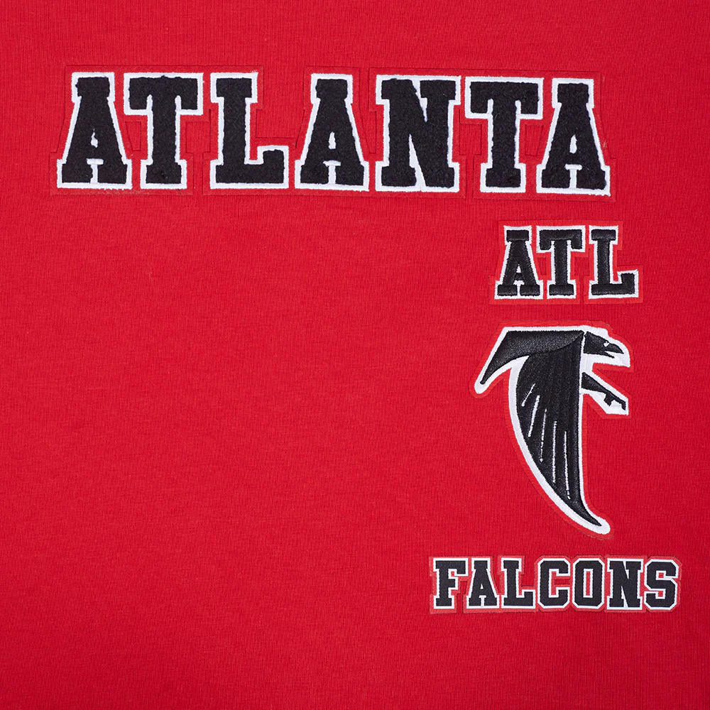 NFL ATLANTA FALCONS RETRO CLASSIC BIG GIRLS SHORT SLEEVE BOXY TEE (RED) - Image 5
