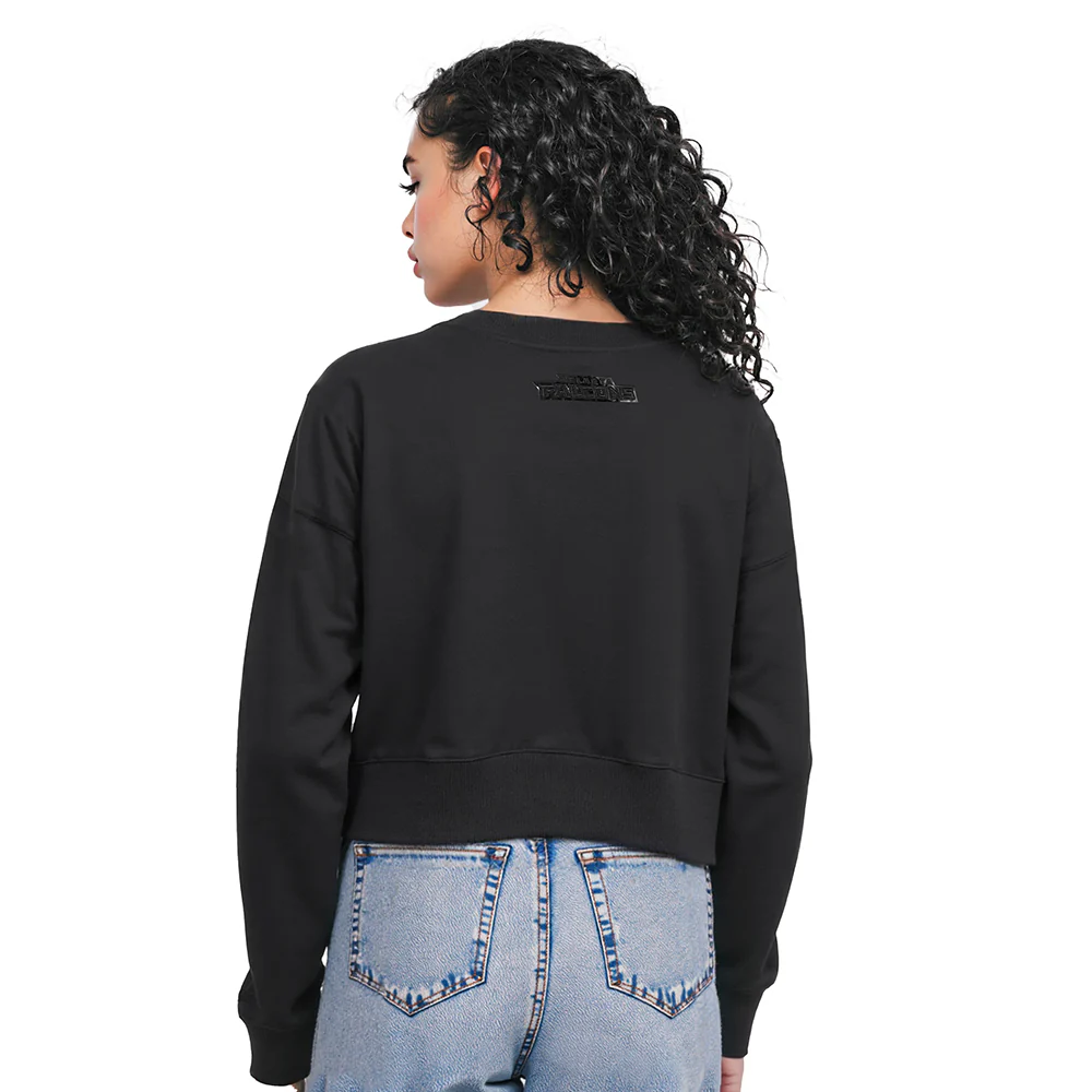 NFL ATLANTA FALCONS TRIPLE BLACK WOMEN'S FLC CREWNECK (TRIPLE BLACK WOMEN'S) - Image 2