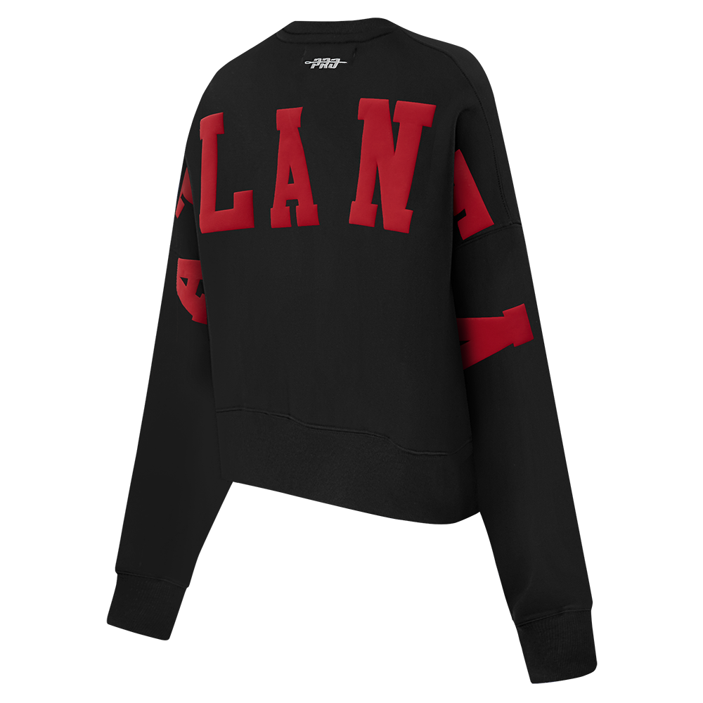 NFL ATLANTA FALCONS WINGSPAN WOMEN'S FLC CREWNECK (BLACK) - Image 6