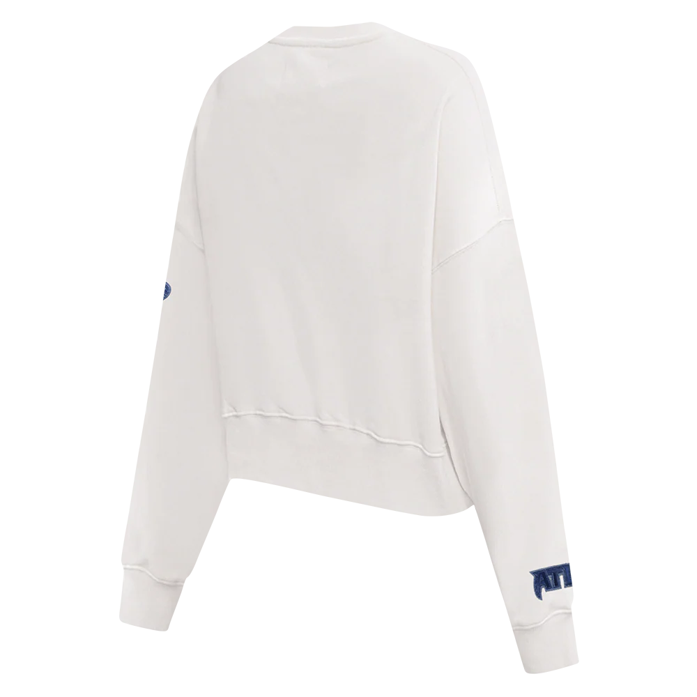 NFL ATLANTA FALCONS VARSITY BLUES WOMEN'S FLC CREWNECK (LINEN) - Image 6