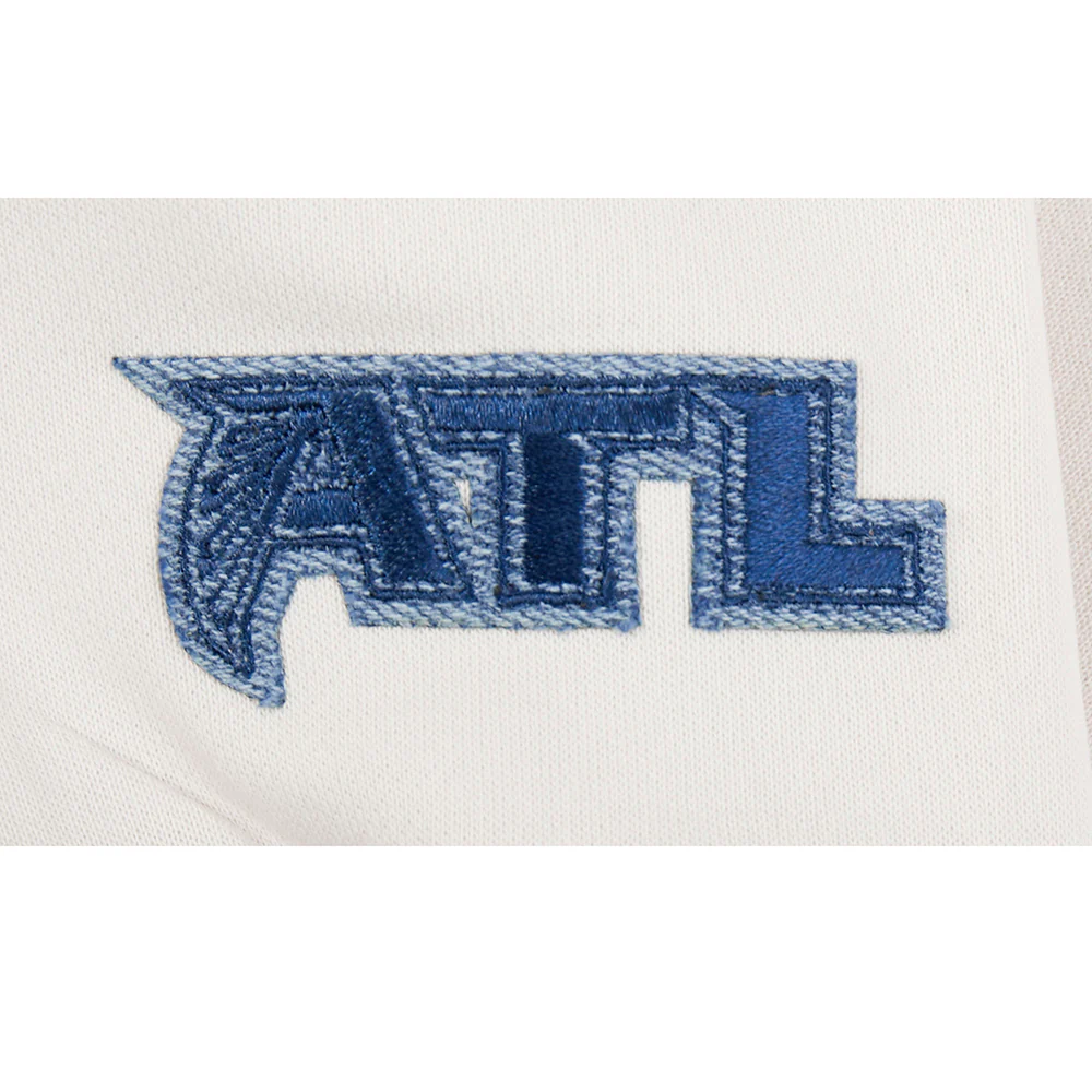 NFL ATLANTA FALCONS VARSITY BLUES WOMEN'S FLC CREWNECK (LINEN) - Image 8