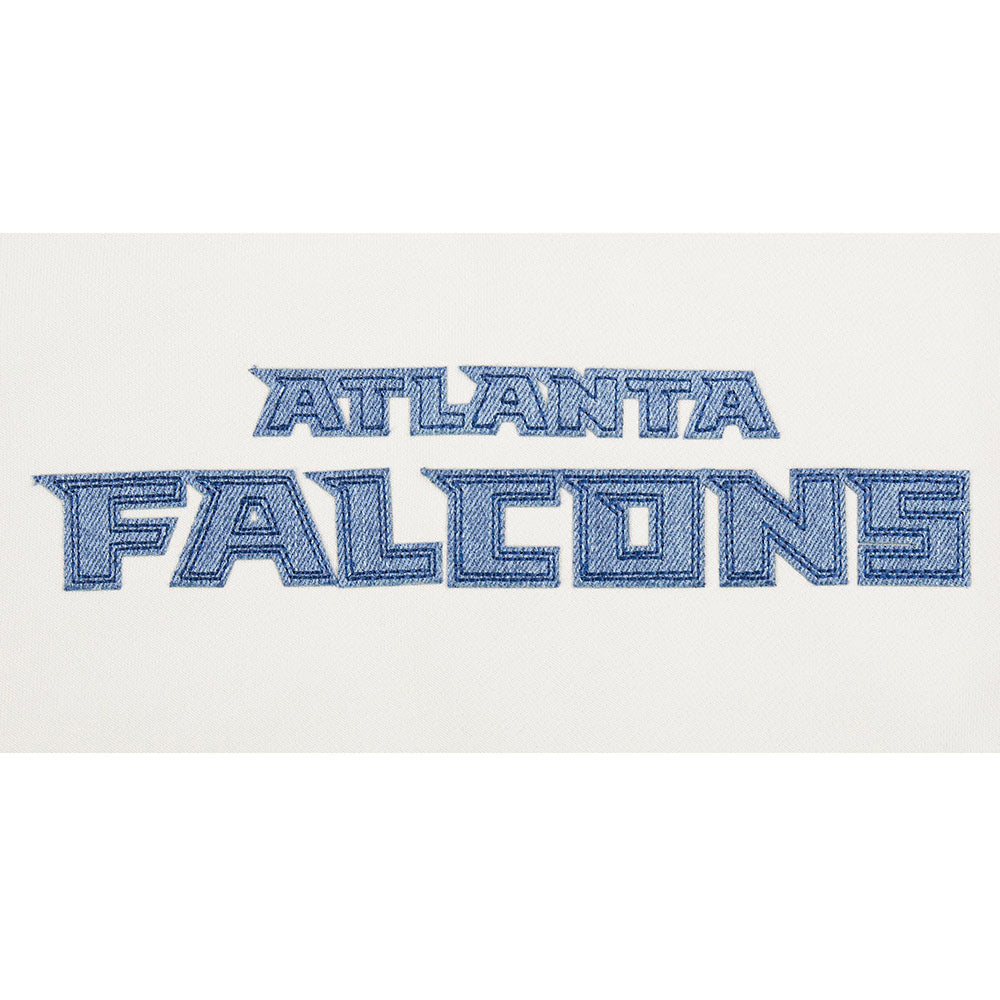 NFL ATLANTA FALCONS VARSITY BLUES WOMEN'S FLC CREWNECK (LINEN) - Image 9