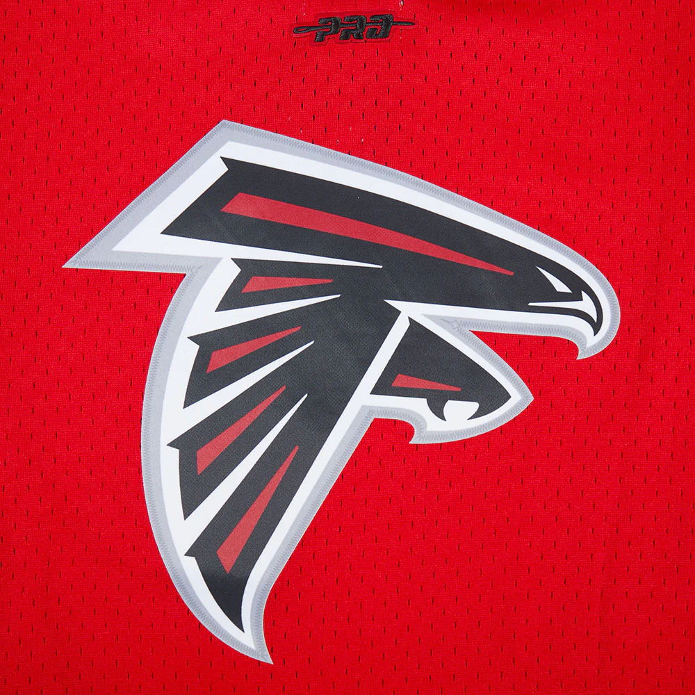 NFL ATLANTA FALCONS CLASSIC LITTLE BOY'S MESH BUTTON DOWN SHIRT (RED/BLACK) - Image 8