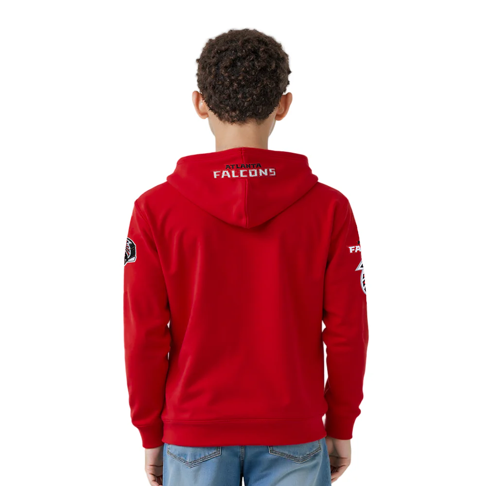 NFL ATLANTA FALCONS CLASSIC LITTLE BOY'S FLC PO HOODIE (RED) - Image 2