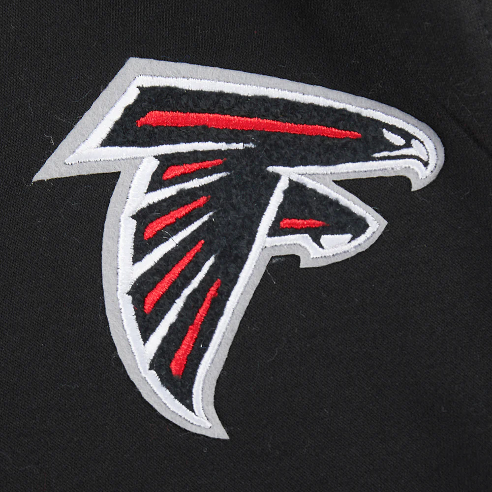 NFL ATLANTA FALCONS CLASSIC LITTLE BOYS FLEECE FULL ZIP HOODIE (BLACK) - Image 9