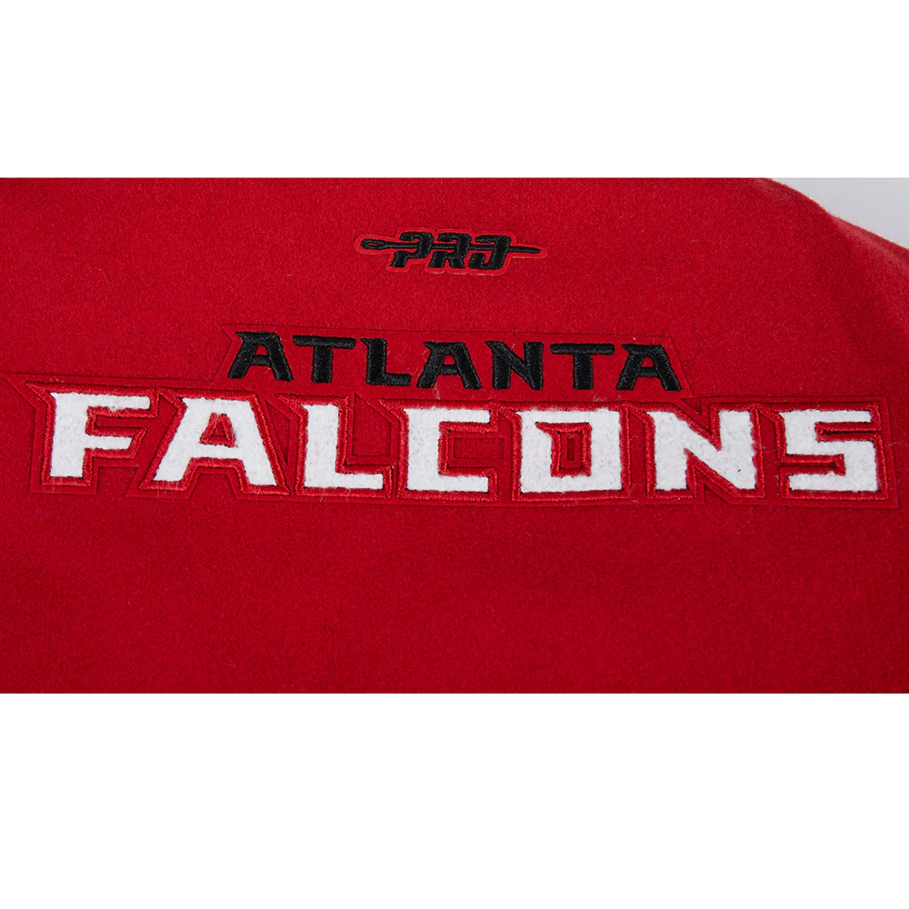 NFL ATLANTA FALCONS CLASSIC LITTLE BOYS WOOL VARSITY JACKET (RED/BLACK) - Image 18