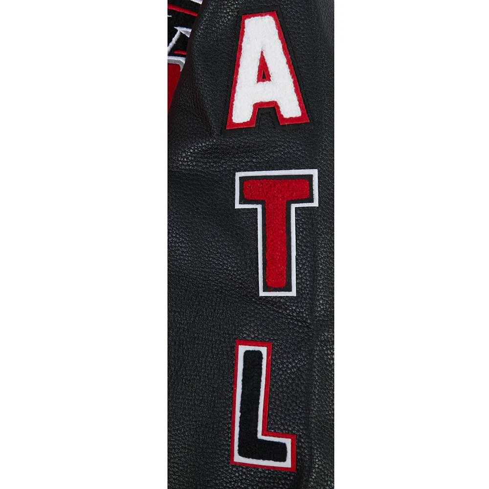 NFL ATLANTA FALCONS CLASSIC LITTLE BOYS WOOL VARSITY JACKET (RED/BLACK) - Image 5