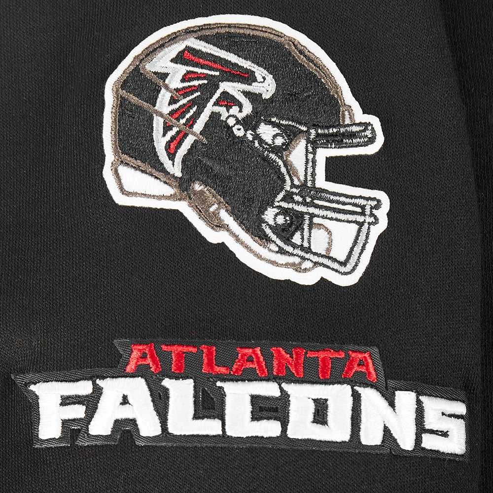 NFL ATLANTA FALCONS CLASSIC LITTLE GIRLS  FLEECE FULL ZIP HOODIE (BLACK) - Image 7